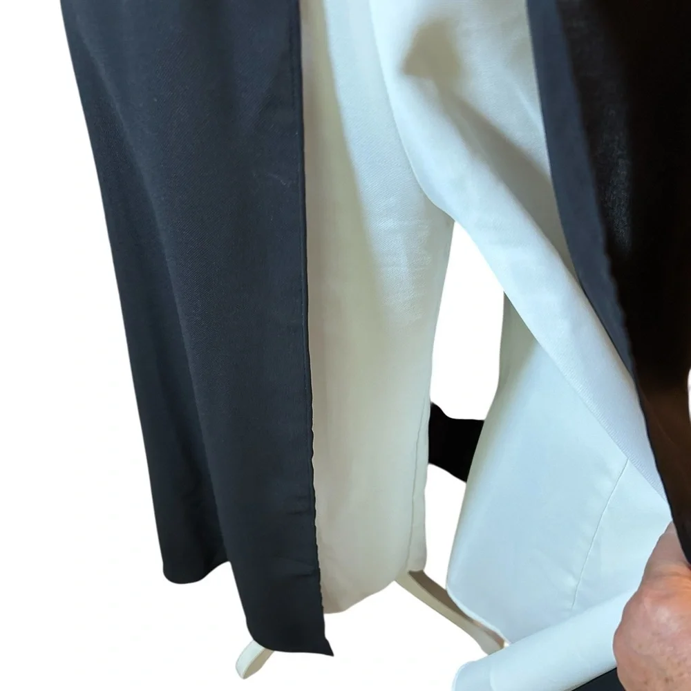 White House Black Market SL Overlay Black and Ecru Jumpsuit - Picture 6 of 14